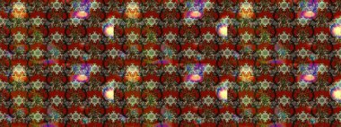 Çiçek izi. Suluboya çizim kalıbı. Çiçekler suluboya tarzında kahverengi, kırmızı ve gri renkte.