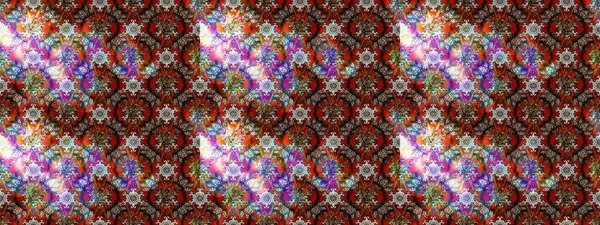 Raster illüstrasyonu. Çizim çiçek deseni duvar kâğıdı olarak kullanılabilir. Kahverengi, kırmızı ve nötr renkte çiçekler.