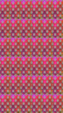 Kusursuz çiçek deseni duvar kâğıdı olarak kullanılabilir. Gri ve kırmızı renkte çiçekler. Raster illüstrasyonu.