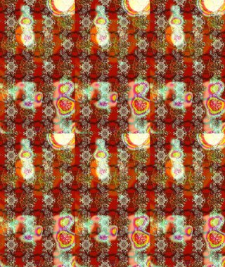 Sevimli çiçek raster deseni. Modaya uygun kumaş deseni. Renkli Yaz Temalı eskiz kalıbı. Düz Çiçek Elementleri Tasarımı.