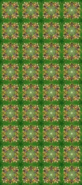 Kusursuz altın desenli bukleler. Yeşil, kahverengi ve nötr renklerde pürüzsüz desen. Raster altın pürüzsüz desen. Doğu tarzında altın elementler arabesk.