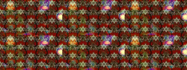 Çiçek izi. Suluboya çizim kalıbı. Çiçekler suluboya tarzında kahverengi, kırmızı ve gri renkte.