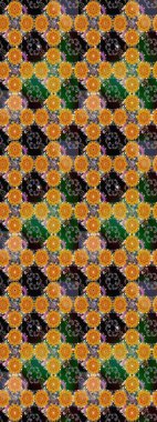 Hint çiçek liyada madalyon deseni. Etnik Mandala süsü. Tekstil, tebrik kartı, boyama kitabı, telefon kılıfı baskı için kullanılabilir. Raster Kına dövme tarzı.