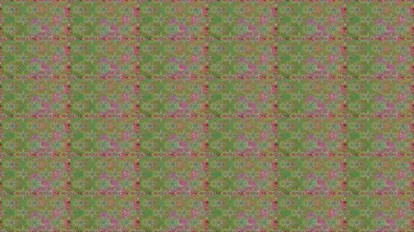 Yeşil ve nötr renklerde parlak çiçekli halı ile kusursuz desen.