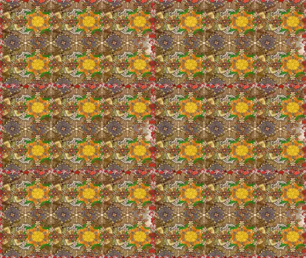 Anti-stres için soyut örnek sayfası. Kahverengi ve bej renklerde. Raster illüstrasyonu.