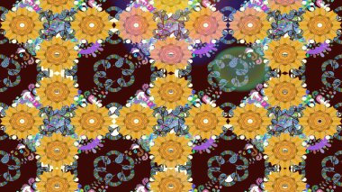 Kullanılabilir Tekstil, tebrik kartı, boyama kitabı, telefon durumda yazdırma için. Raster kına dövme tarzı. Etnik Mandala süsleme. Hint çiçek desenli madalyon desen.