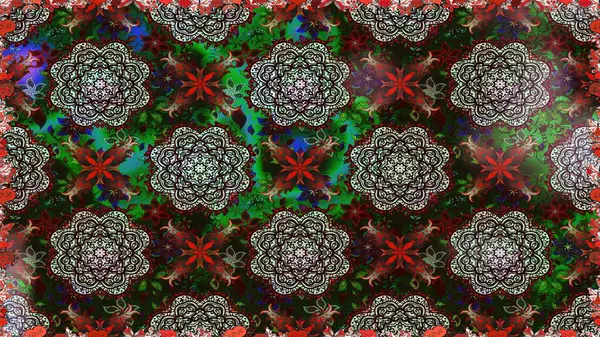 Anti-stres için soyut örnek sayfası. Gri ve kahverengi renklerde. Raster illüstrasyonu.