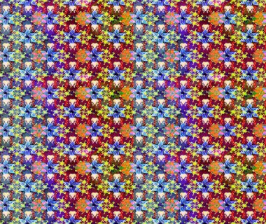 Raster Hip kumaş deseni. Eskiz Vintage Çiçek Deseni.