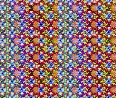 Raster Hip kumaş deseni. Eskiz Vintage Çiçek Deseni.