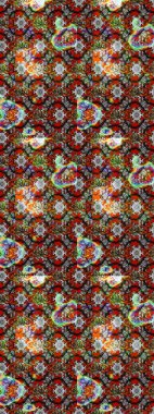 Kızılderili desenli desenli desenli şal deseni. Etnik Mandala süsü. Raster Henna dövme stili. Tekstil, tebrik kartı, boyama kitabı, telefon kılıfı baskısı için kullanılabilir.