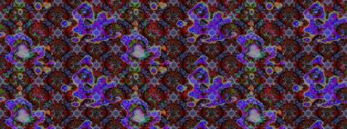 Şirin çiçek elementleri. Raster illüstrasyonu. Düz Çiçek Elementleri Tasarımı. Renkli Bahar Teması eskiz kalıbı. Çizim deseni Modaya uygun kumaş deseni.