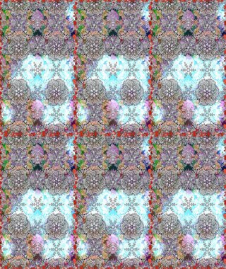 Çiçeksiz desenli arka plan. Gömlek baskısı için çiçek boyası. Tarafsız ve gri renkte çiçekler.