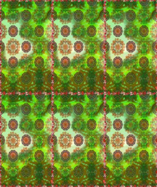 Süslü, dikişsiz, soyut çiçeklerle süslenmiş. Çiçek deseni duvar kağıdı, desen dolguları ve web sayfası arka planı için kullanılabilir. Şekillendirilmiş çiçeklerle kusursuz desen.