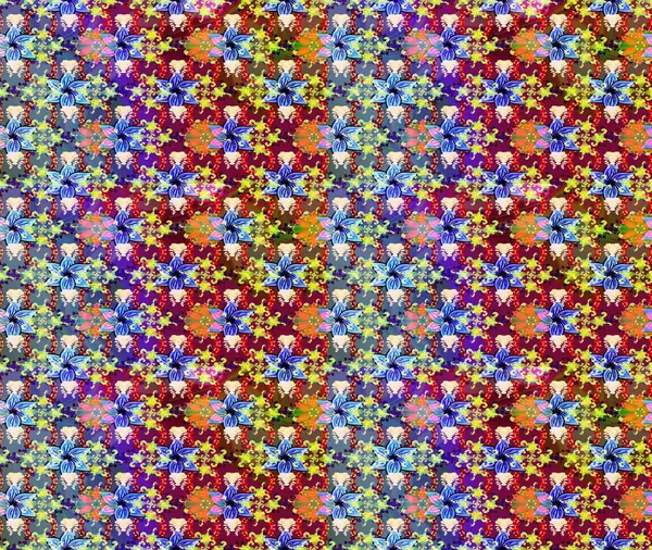 Raster Hip kumaş deseni. Eskiz Vintage Çiçek Deseni.