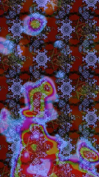 Tekstil, kumaş, kapaklar, duvar kağıtları, baskı, naylon, koleksiyon defteri, örgü, dekupaj için güzel bir eskiz. Küçük kahverengi, kırmızı ve menekşe çiçekli oldukça eski bir besin torbası deseni..