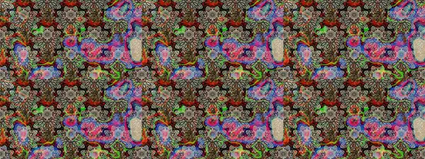 Şirin çiçek elementleri. Robot resim. Raster illüstrasyonu. Gri renkli çiçekler.