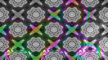 Raster - stok. Eskiz arkaplan modeli. Yapraklı çiçekler ve kır çiçekli papatya çayı..