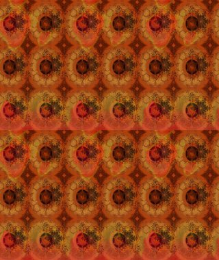 Düz Çiçek Elementleri Tasarımı. Kahverengi renkli çiçekler. Renkli Bahar Teması eskiz kalıbı. Çiçekle çizim deseni.