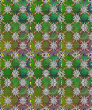 Güzel kumaş deseni. Raster illüstrasyonu. Karalama çiçeği. Renkli Bahar Temalı Kusursuz Arkaplan. Düz Çiçek Elementleri Tasarımı. Zentangle soyut çiçekleri.