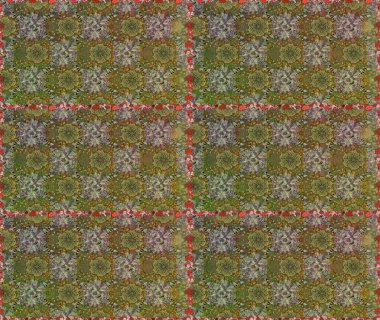 Nazik romantik baskı. Tatil havası. Kahverengi ve yeşil renkli çiçekler. Bahar mevsimi. Raster dikişsiz sevimli çiçek deseni.