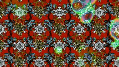 Küçük çiçekteki sevimli çiçek deseni. Raster illüstrasyonu. Çizim.