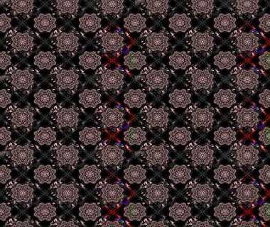 Raster illüstrasyonundaki çiçek desenli çizim. Düz Çiçek Elementleri Tasarımı. Renkli Bahar Teması eskiz kalıbı. Süslü kumaş deseni.