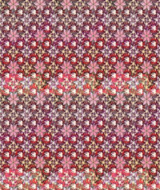 Kahverengi renklerde. Raster illüstrasyonu. Çiçek buketleriyle klasik tarzda eskiz deseni.