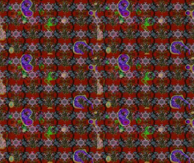 Raster resim. Elle çizilmiş. Güzel kumaş deseni. Doodle çiçekler ve dalları, otlar ve çiçekler.