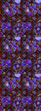 Güzel kumaş deseni. Raster illüstrasyonu. Bahar çiçekli güzel bir çiçek deseni..