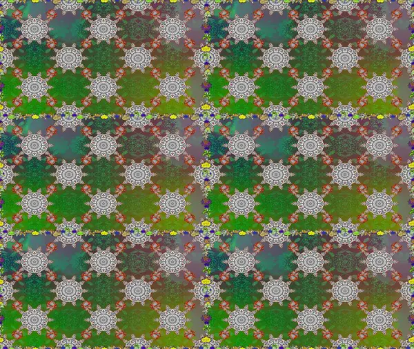 Nazik, sevimli çiçek arkaplanı. Yeşil ve gri renkli çiçekler. Raster çiçek desenli ve çiçekli..