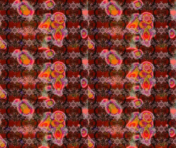 Sanat, çiçeklere ilham verir ve arka plan bırakır. Raster deseni. Karalama çiçekleri çizim kalıbı. Kahverengi el çizimi desen.