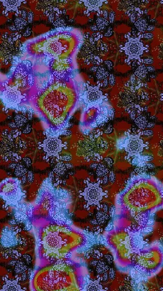 Sketch Colour Spring Theme eskiz kalıbı. Sevimli çiçek raster deseni. Mor, kahverengi ve mavi renkte çiçekler. Düz Çiçek Elementleri Tasarımı.