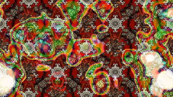 Hediye ambalaj kağıdı, tebrik kartları, posterler ve pankart tasarımı. Kahverengi, kırmızı ve nötr renklerde çiçekler. Raster düz çiçek çizim deseni.