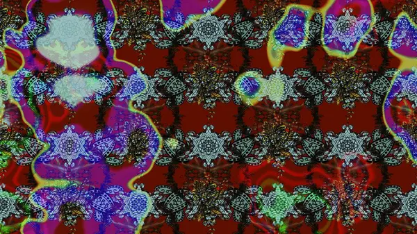 Kızılderili desenli desenli desenli şal deseni. Etnik Mandala süsü. Raster Henna dövme stili. Tekstil, tebrik kartı, boyama kitabı, telefon kılıfı baskısı için kullanılabilir.