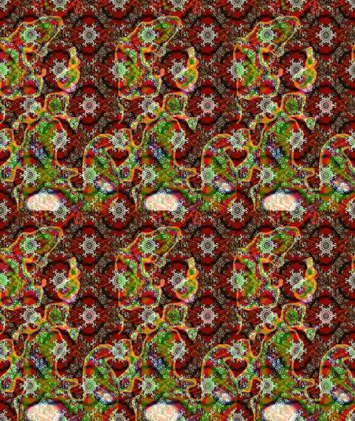 Güzel suluboya çiçekler, parlak resim ilham verici, kırmızı ve yeşil çiçek desenli eskiz arka planı. Raster..