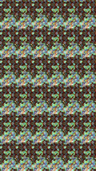 Yeşil, mavi ve gri renkli çiçekler. Çiçekli karalama şeklinde Raster çiçek deseni. Nazik, narin çiçek arkaplanı.