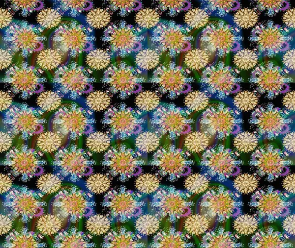 Raster güzel bir çiçek deseni çizmiş. Nazik romantik baskı. Tatil havası. Bahar mevsimi.