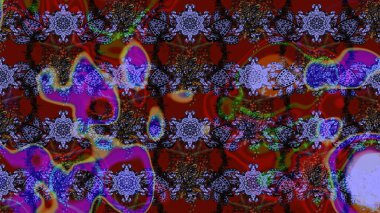 Küçük bir çiçekte eskiz deseni. Hoş bir çiçek geçmişi var. Güzel kumaş deseni. Raster illüstrasyonu.