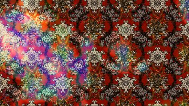 Şirin, zarif çiçekler Raster illüstrasyonu. Poster ya da kapak için arka plan. Davetiye ve kartpostal tasarımı için dekoratif çiçek unsurları. Yapraklı çizim şekli. Tekstil için figür.