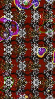 Raster Moda kumaş deseni. Çizgi çizimi kalıbı. Şirin çiçekler..