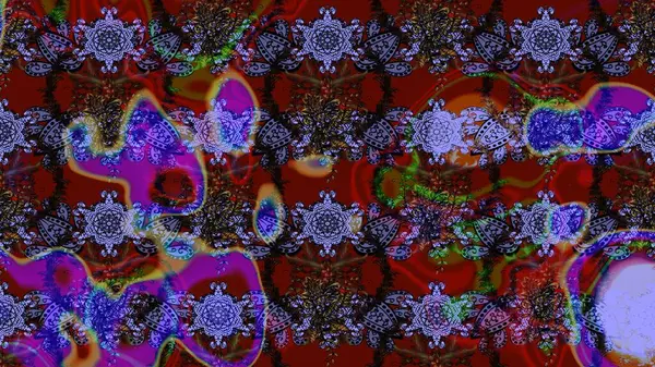 Küçük bir çiçekte eskiz deseni. Hoş bir çiçek geçmişi var. Güzel kumaş deseni. Raster illüstrasyonu.