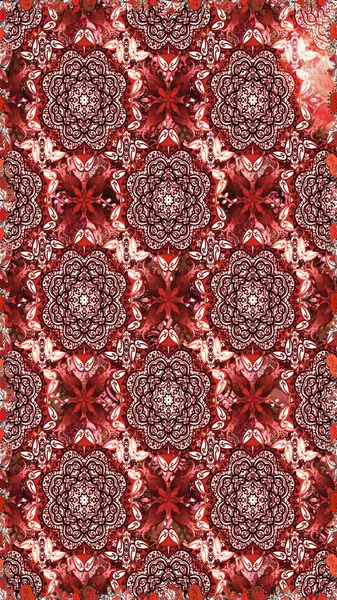 Hediye ambalaj kağıdı, tebrik kartları, posterler ve pankart tasarımı. Raster düz çiçekleri pürüzsüz desen. Kırmızı ve kahverengi renkte çiçekler.