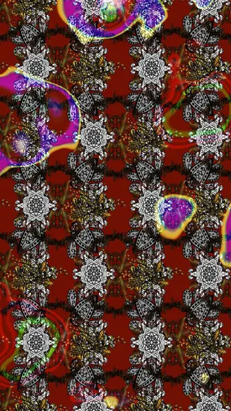 Raster Moda kumaş deseni. Çizgi çizimi kalıbı. Şirin çiçekler..