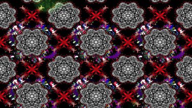 Siyah el çizimi desen. Karalama çiçekleri çizim kalıbı. Sanat, çiçeklere ilham verir ve arka plan bırakır. Raster deseni.