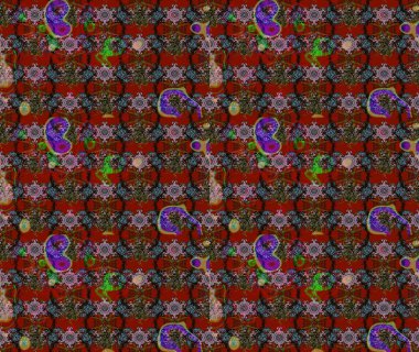 Raster resim. Elle çizilmiş. Güzel kumaş deseni. Doodle çiçekler ve dalları, otlar ve çiçekler.