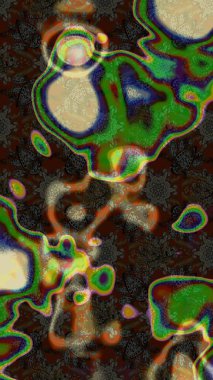 Çiçekli bahar çiçekleri. Robot resim. Küçük çiçekte güzel bir desen. Motley illüstrasyonu. Küçük renkli çiçekler. Moda baskıları için zarif bir şablon.