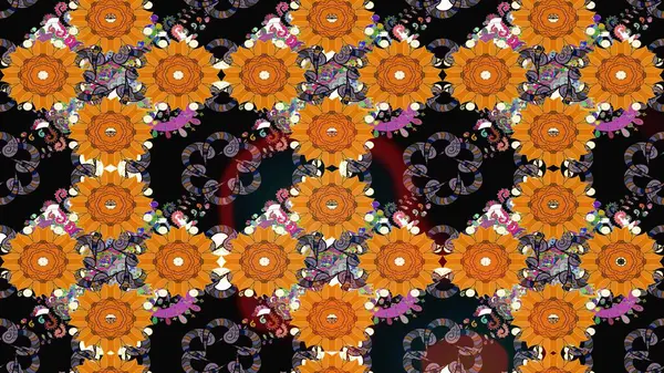 Raster Henna tarzı. Sınır Kızılderili çiçekli paisley patten. Etnik Mandala havlusu. Taslak süsleme izi. Tebrik kartı arkaplanı, boyama kitabı, arkaplan, tekstil için kullanılabilir.