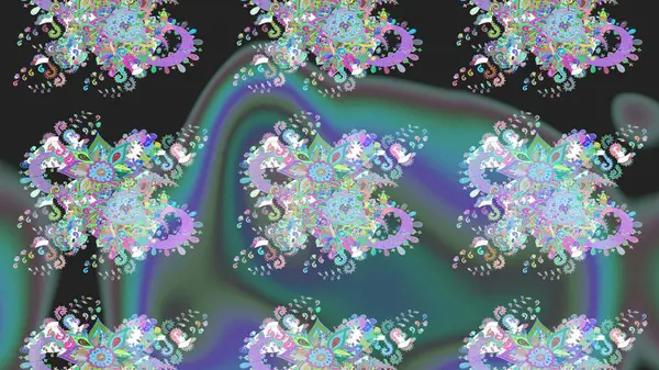 Küçük çiçekteki sevimli çiçek deseni. Tony 'nin kumaş kalıbını çiz. Raster illüstrasyonu. Modaya uygun kumaş deseni.