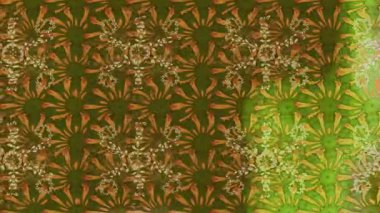 Renkli unsurlarla hareketli arka plan görüntüleri. Çiçekler. Eski model. Bayrak tarzı. Video kaydı. Şablon. Döngü. Kusursuz.. 