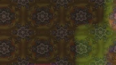 Renkli unsurlarla hareketli arka plan görüntüleri. Çiçekler. Eski model. Bayrak tarzı. Video kaydı. Şablon. Döngü. Kusursuz.. 